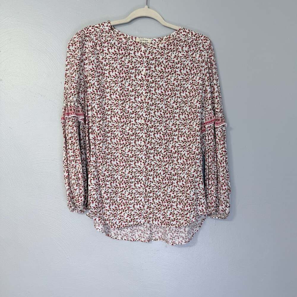 Max Studio Women's Button Blouse Size XL cottage core